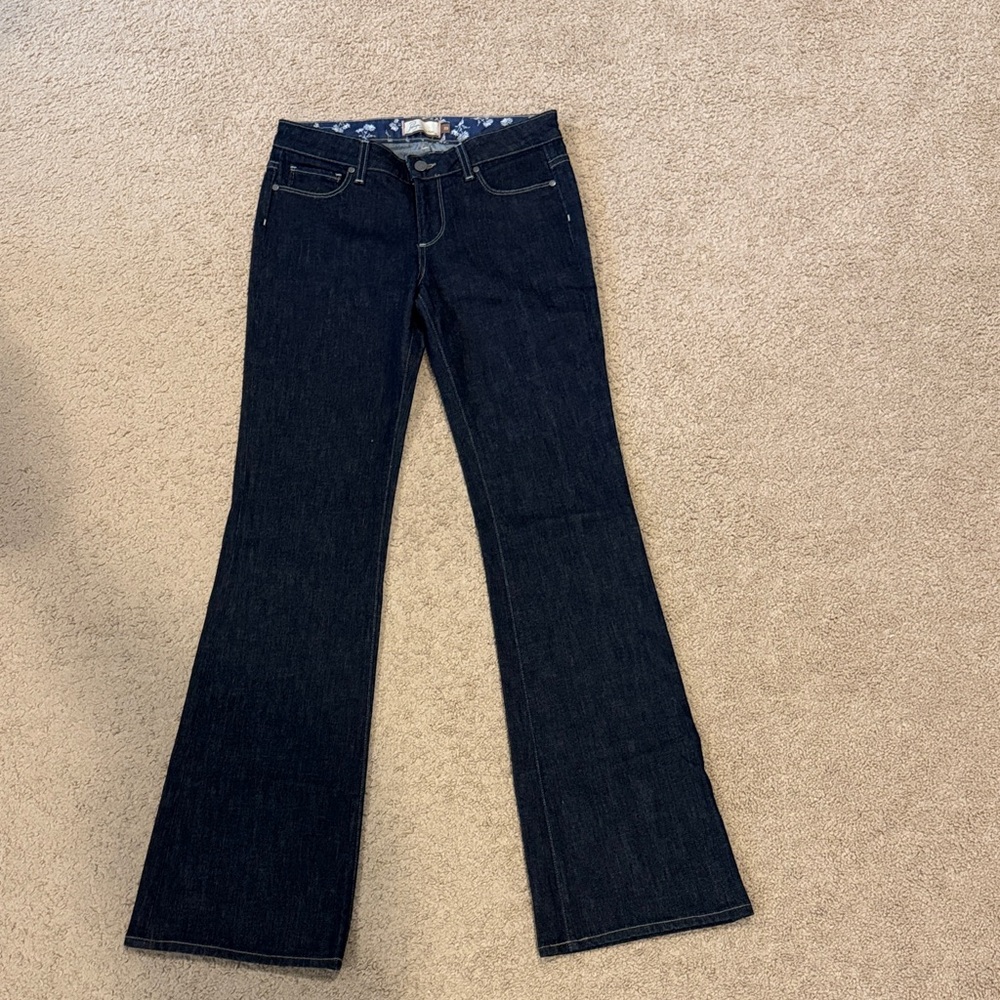 PAIGE Dark Indigo Flare Jeans